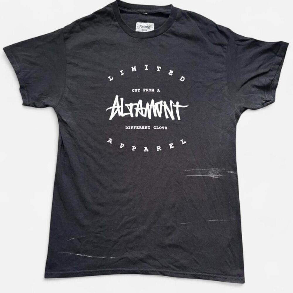 Altamont Men's Black and Grey T-shirt